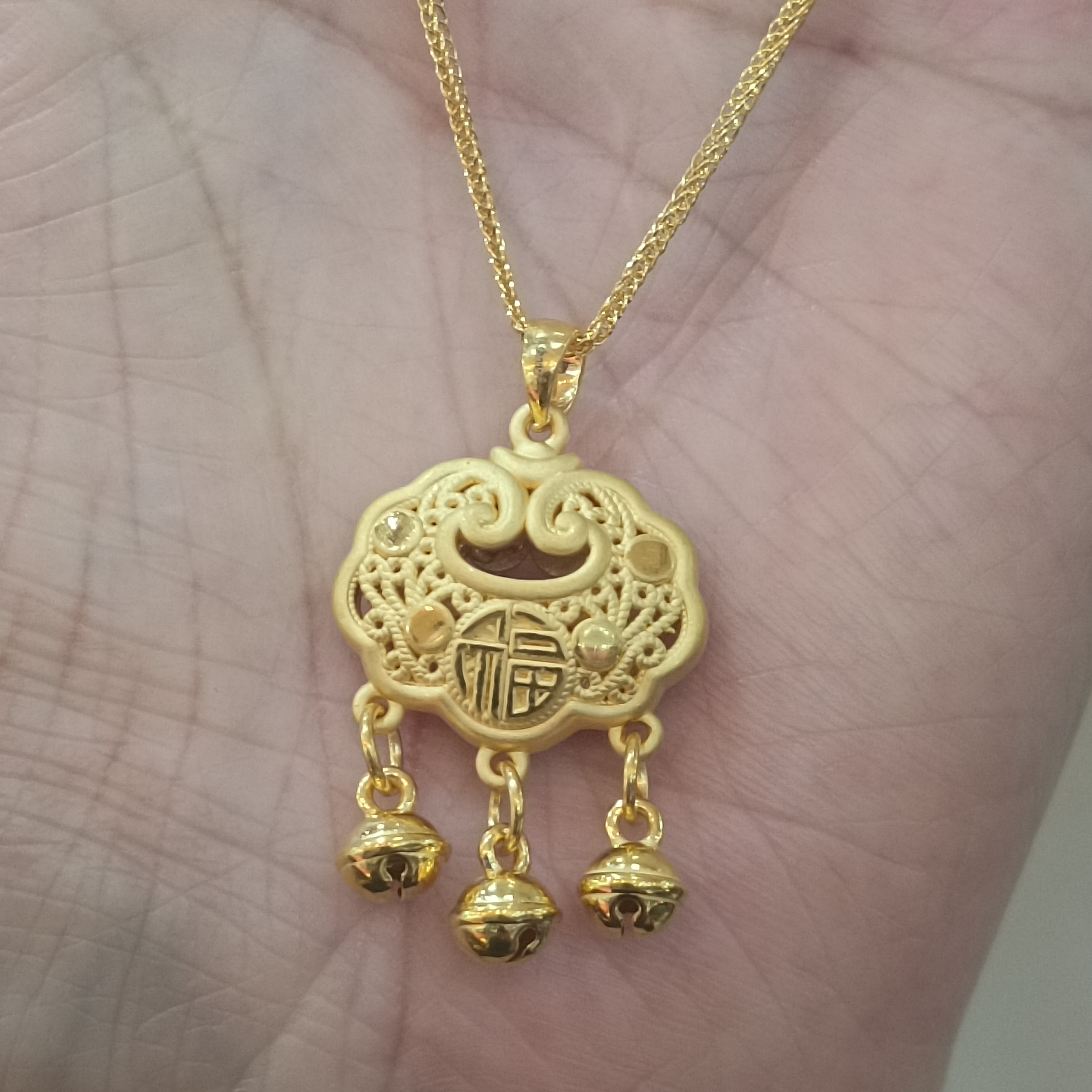 足金999正品纯黄金套链