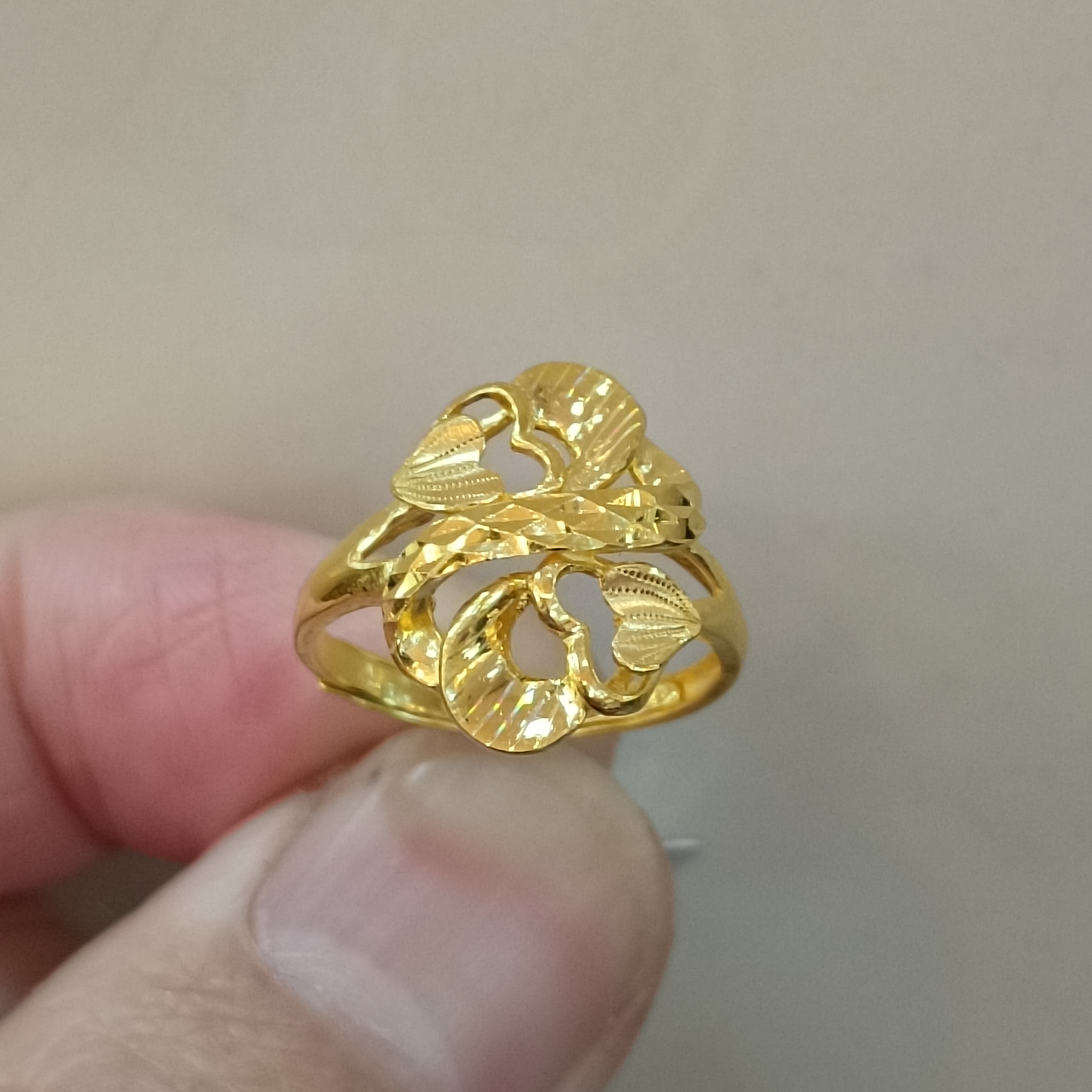 足金9999正品纯黄金戒指4.20克