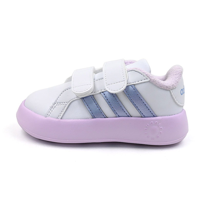 Adidas阿迪达斯新款儿童鞋女婴童保暖训练鞋魔术贴休闲鞋IE3858