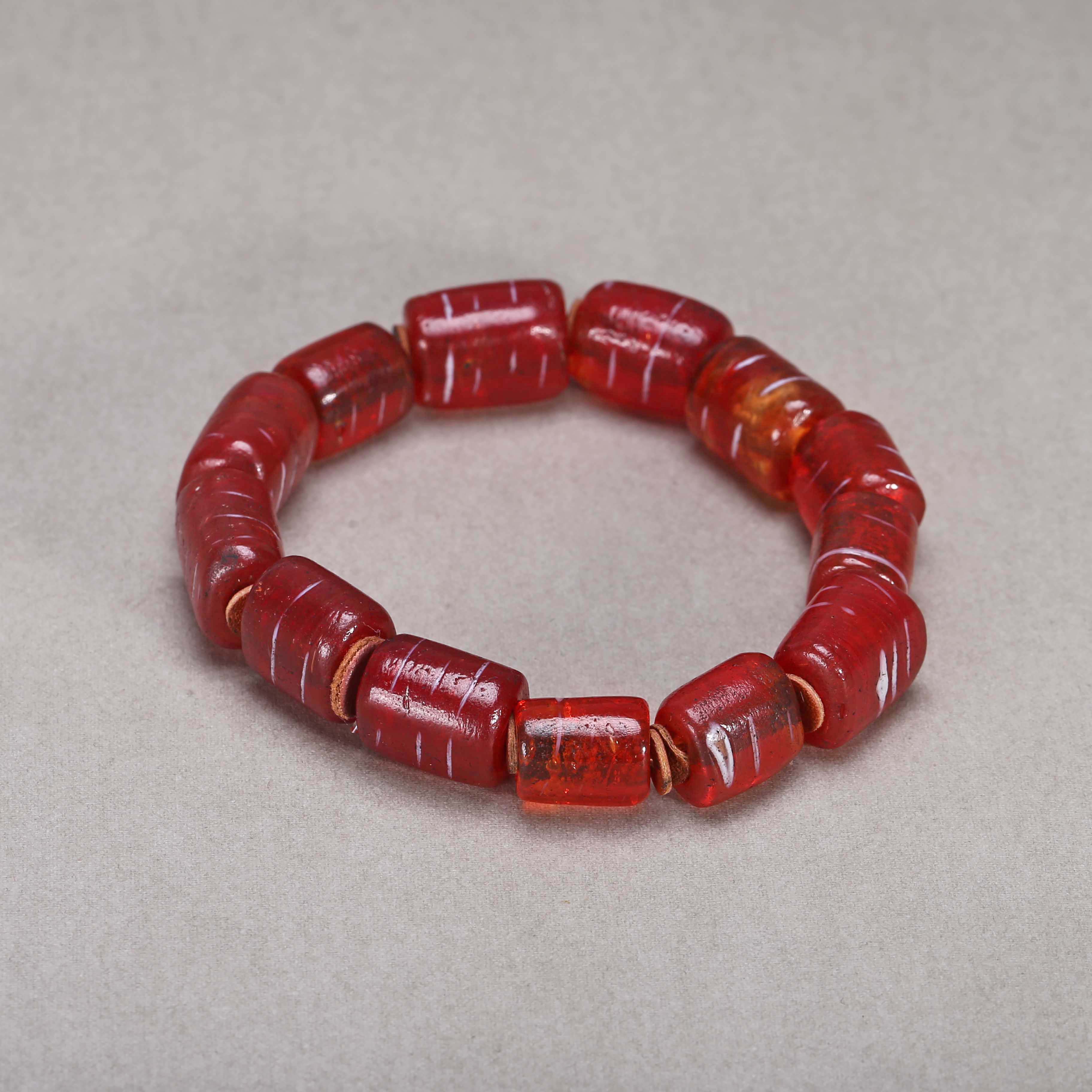 【济文阁】JOY20120809清晚期 琉璃管珠手串