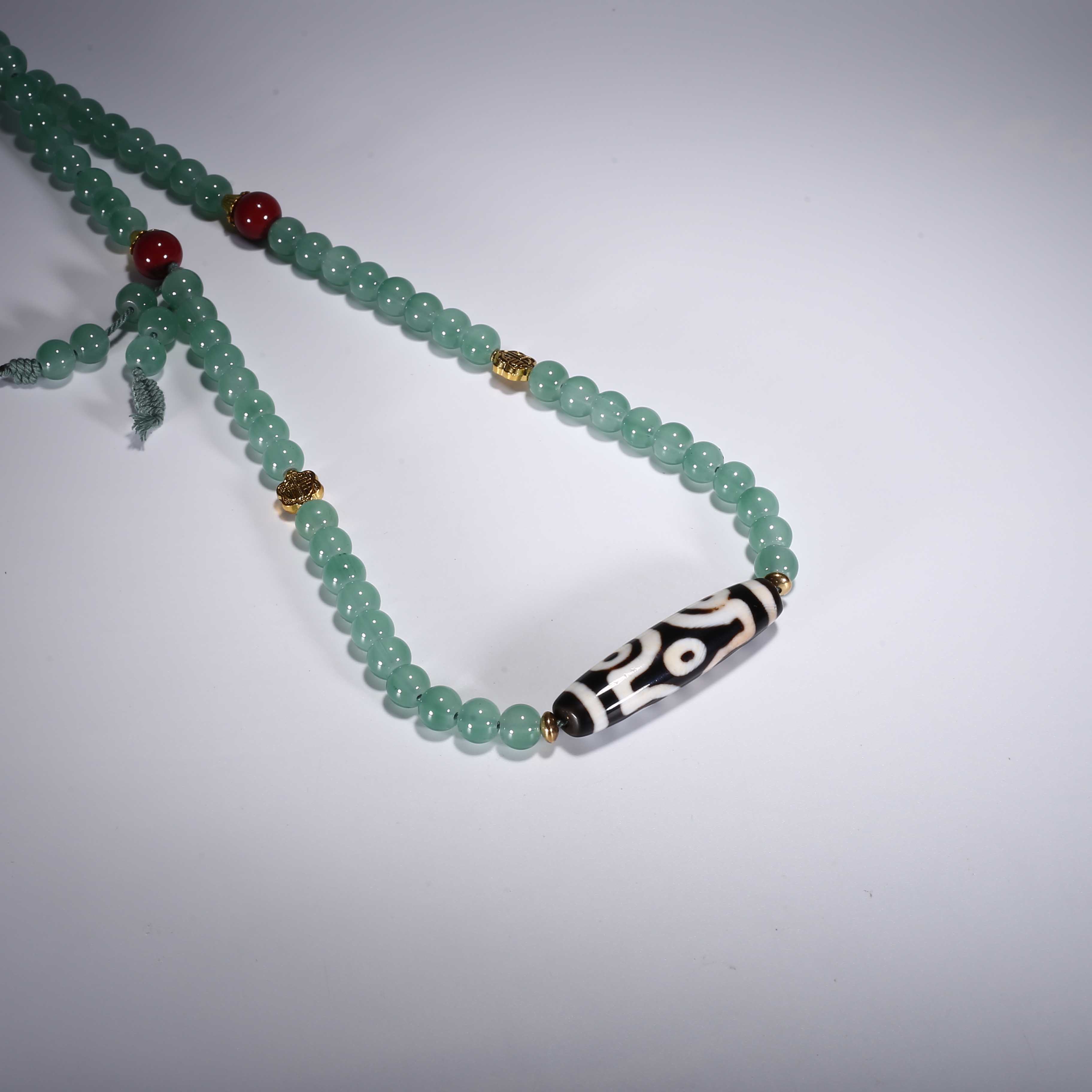 【济文阁】JZYM20828422清晚 玛瑙珠配琉璃链6