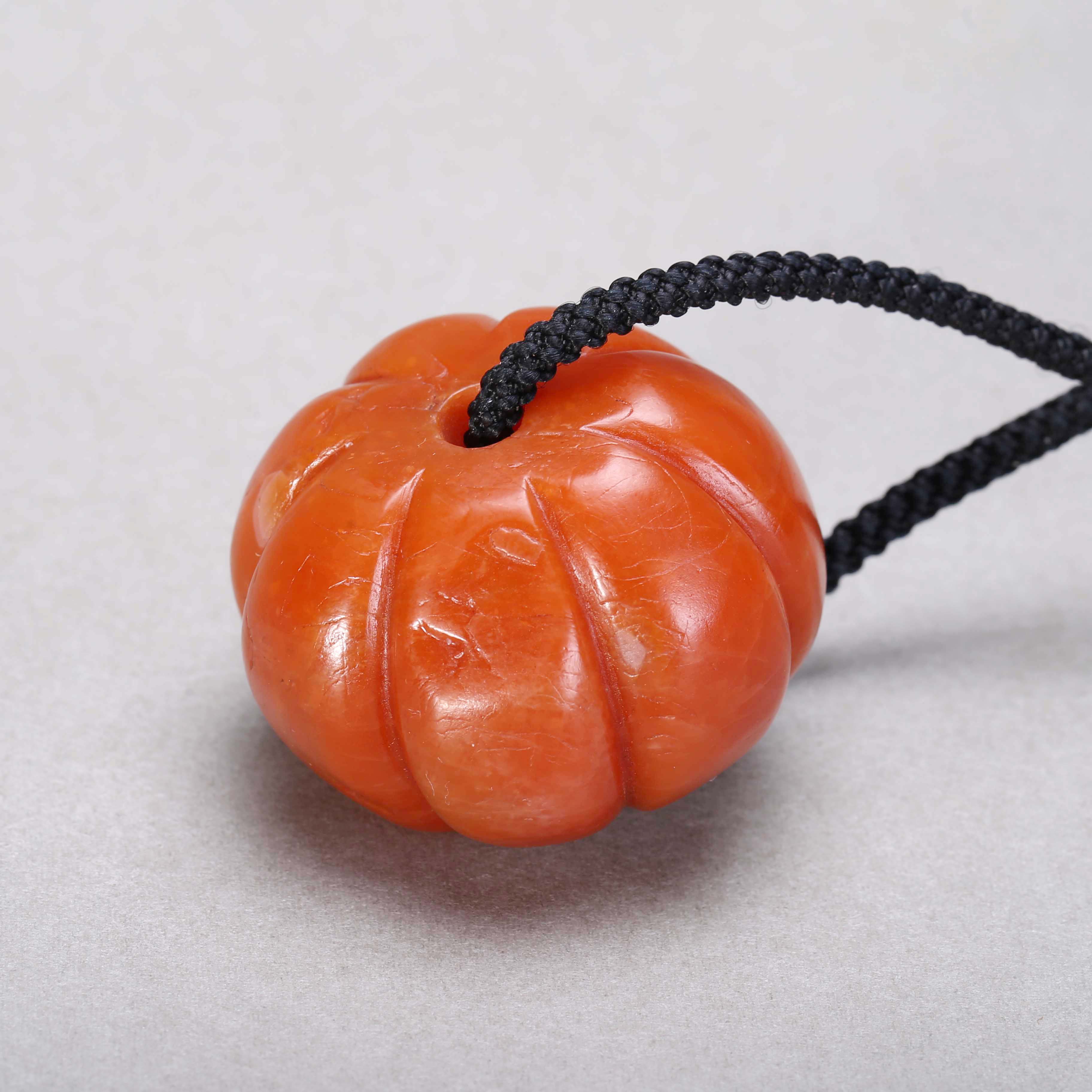 【济文阁】JOY20120709清代 甘南红瓜珠坠