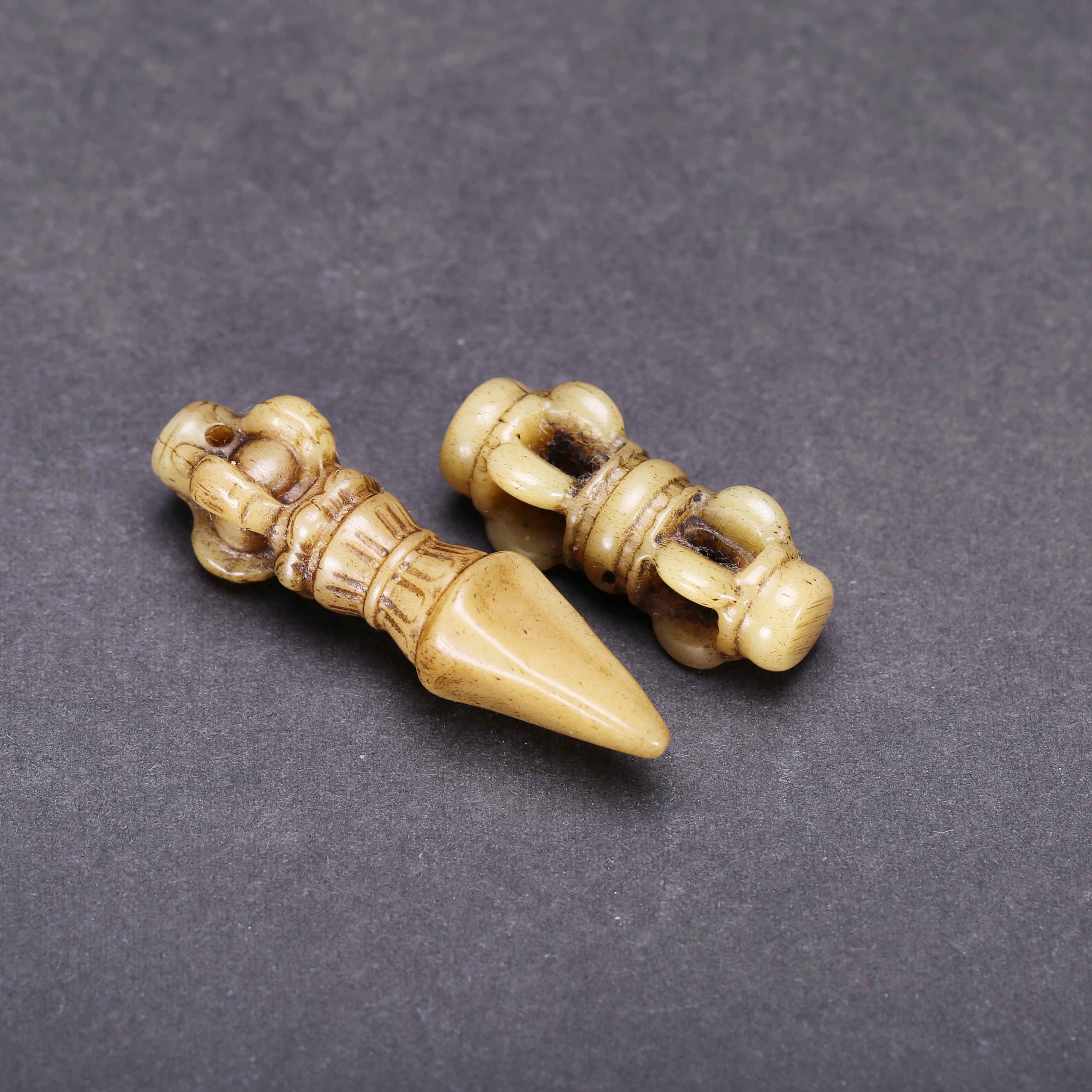 【济文阁】JFYG20101757民国 杵橛佩饰一对