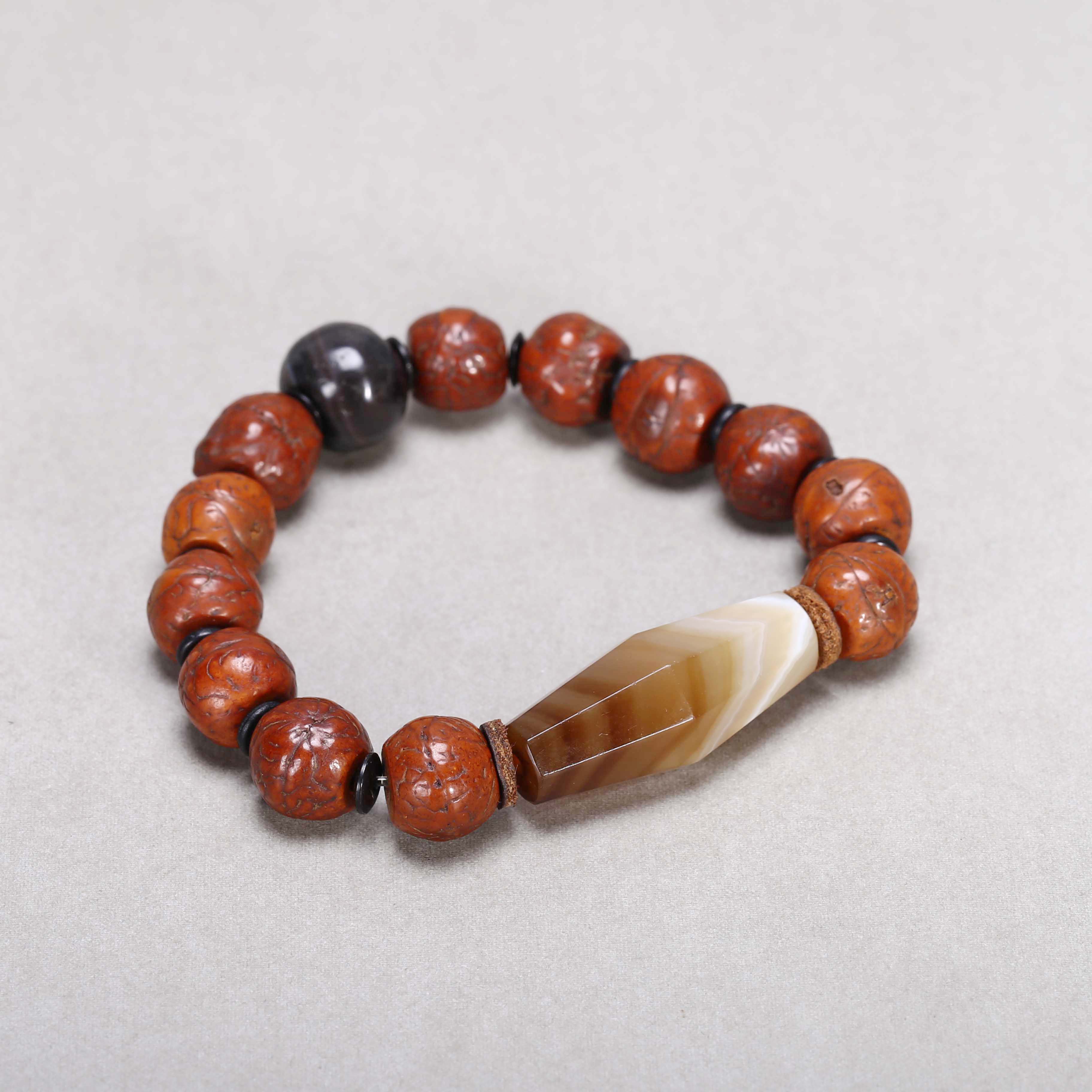 【济文阁】JZYM20102819民国 凤眼菩提手串