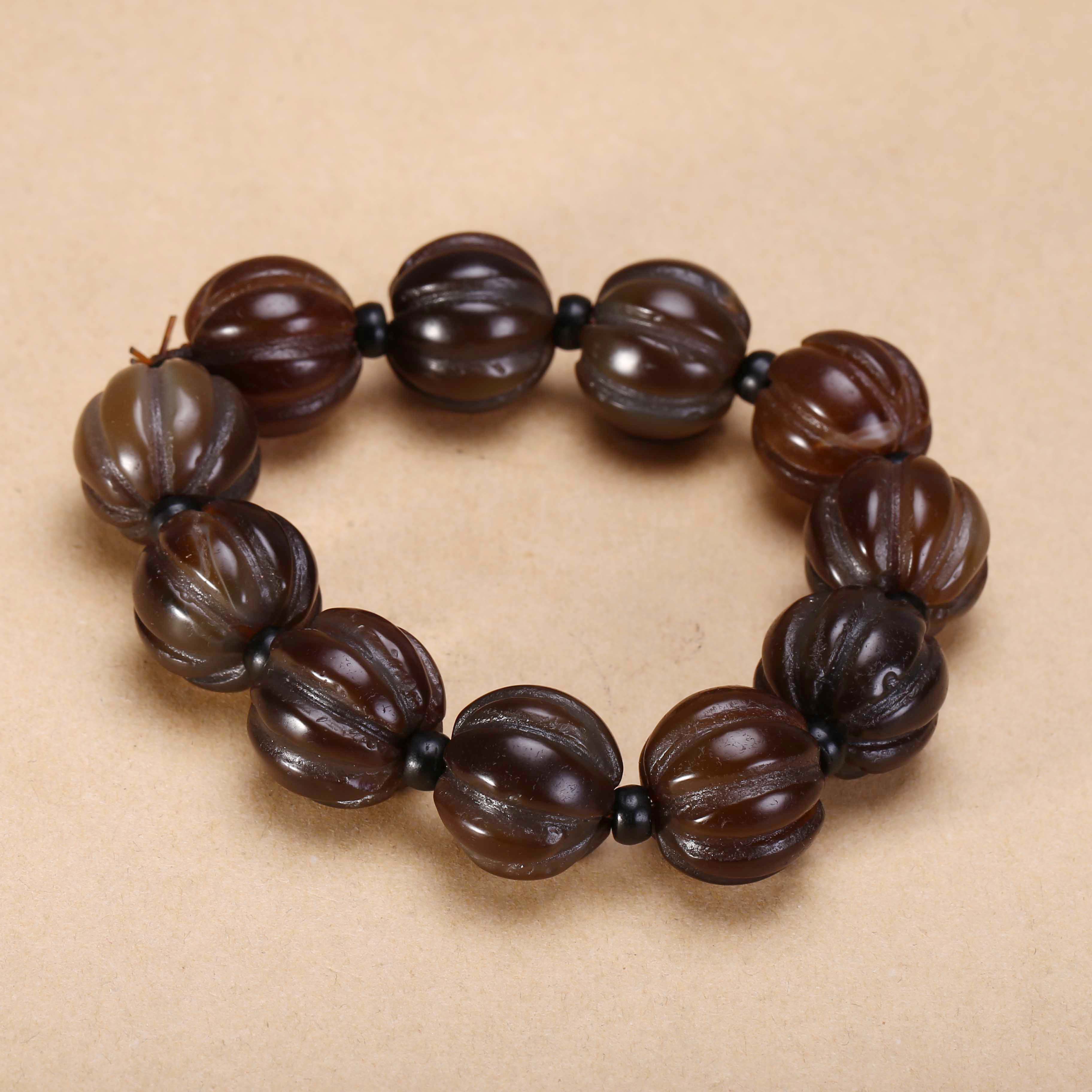 【济文阁】JFYG20120545清代 瓜棱糖球手串