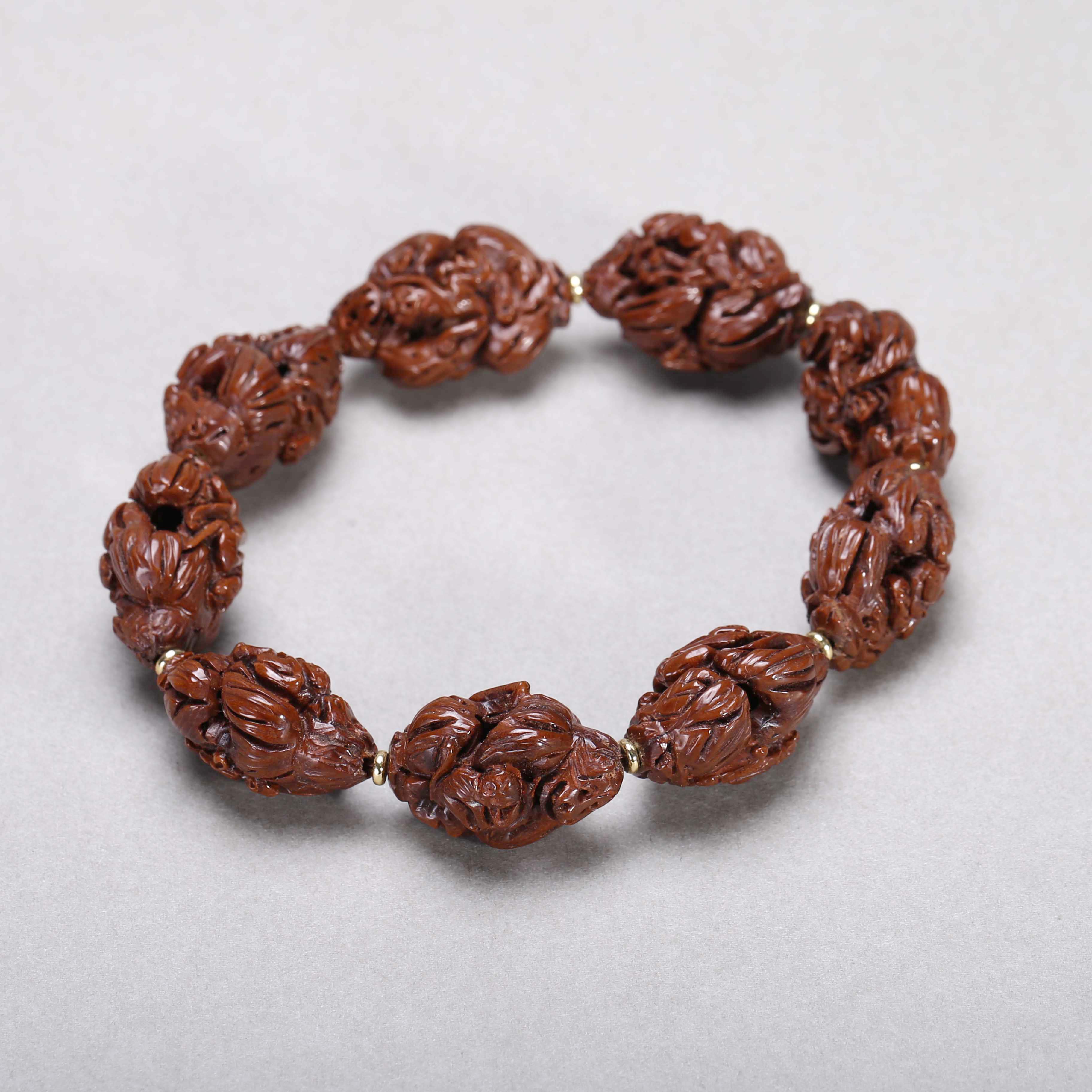 【济文阁】JYXT20120307民国 核雕手串