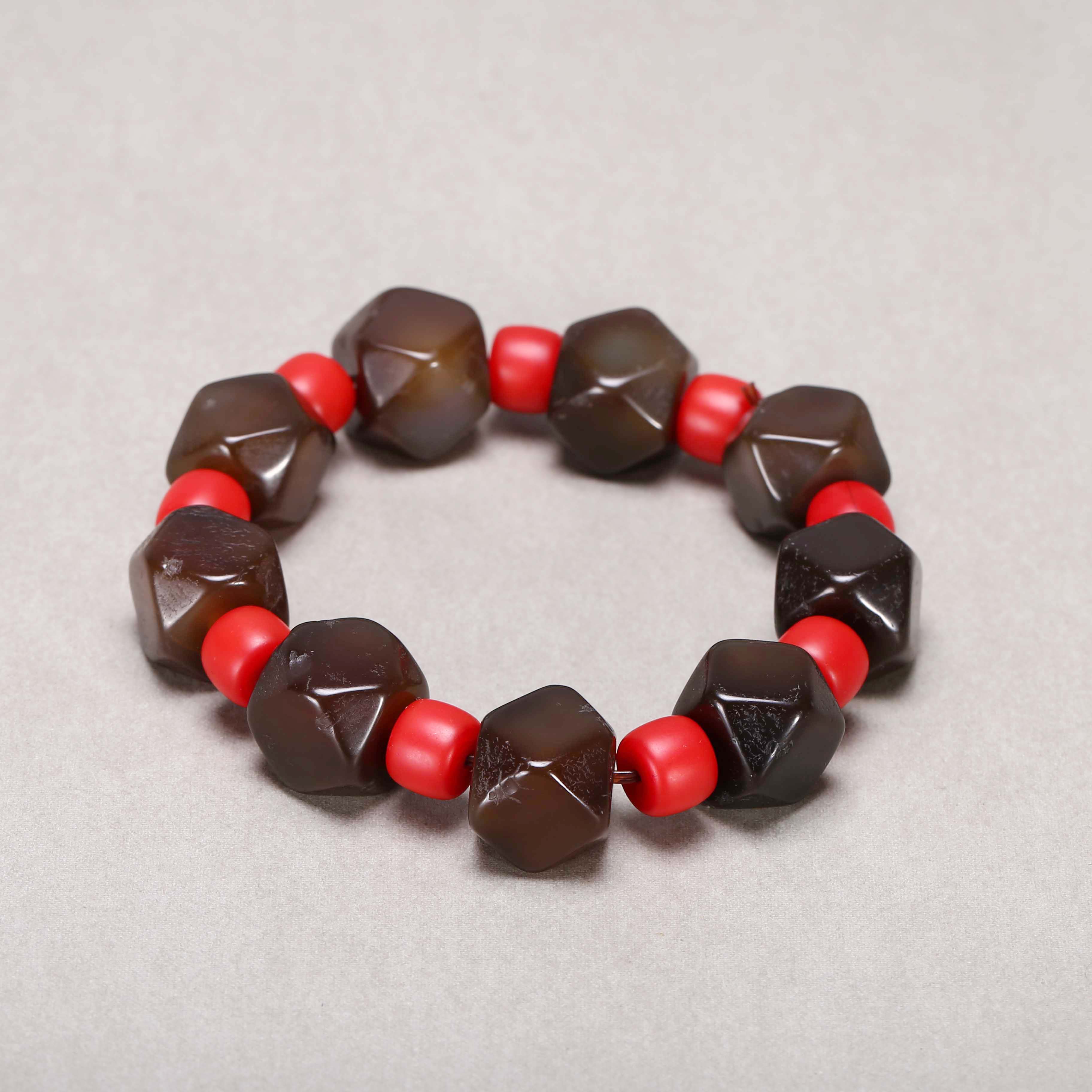 【济文阁】JFYG20110185民国 唐八棱雪巴手串