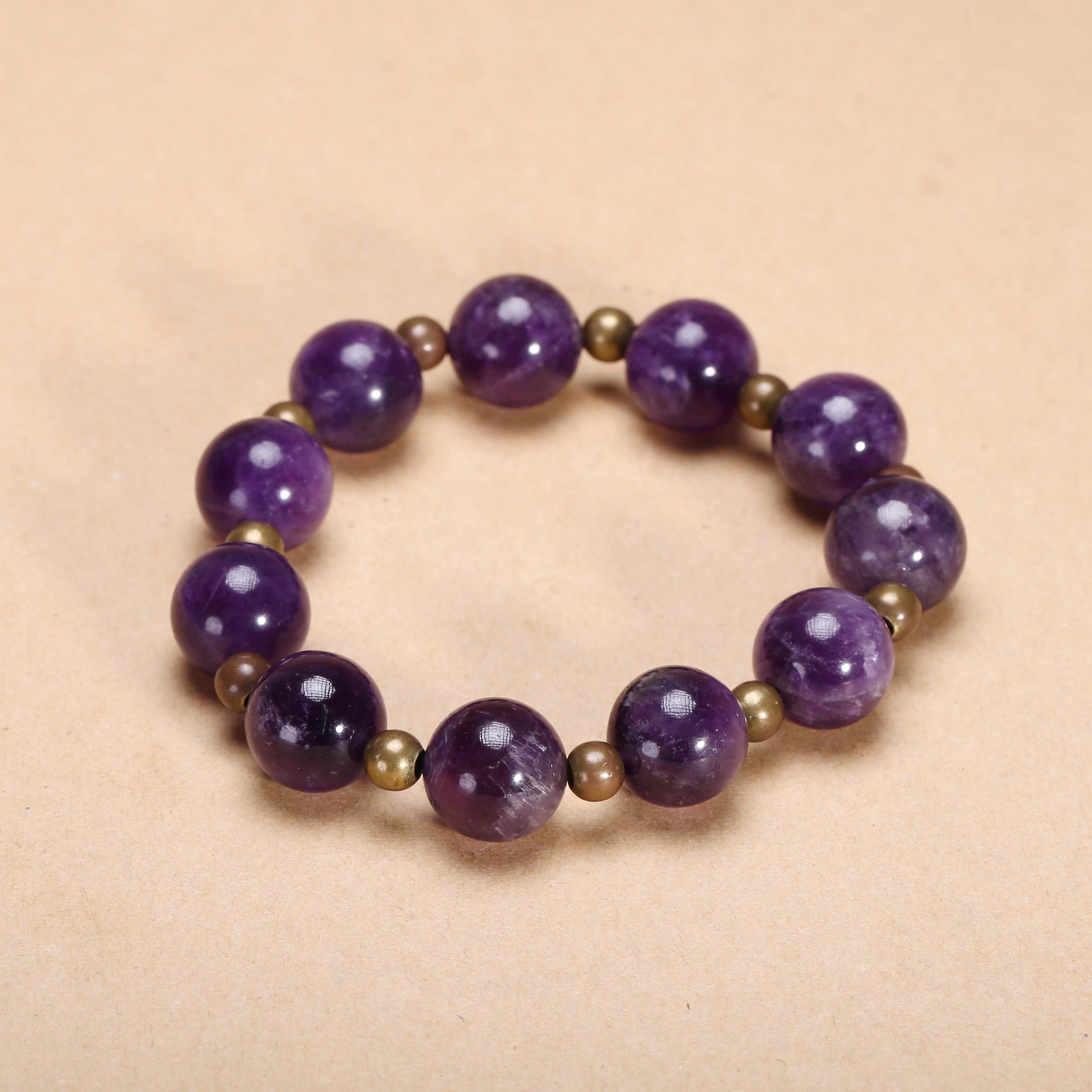 【济文阁】JFYG20111559清代 紫水晶手串