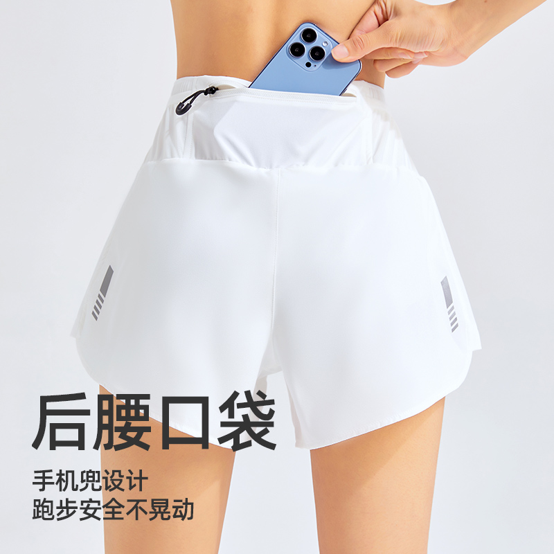 （五个口袋）DYISE运动短裤透气排汗速干防走光健身跑步裤23006高腰