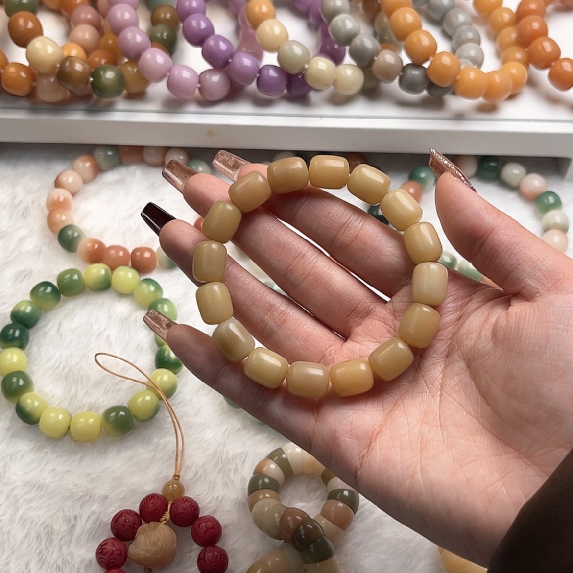 【闪购商品】白玉菩提吊坠冬***班10m