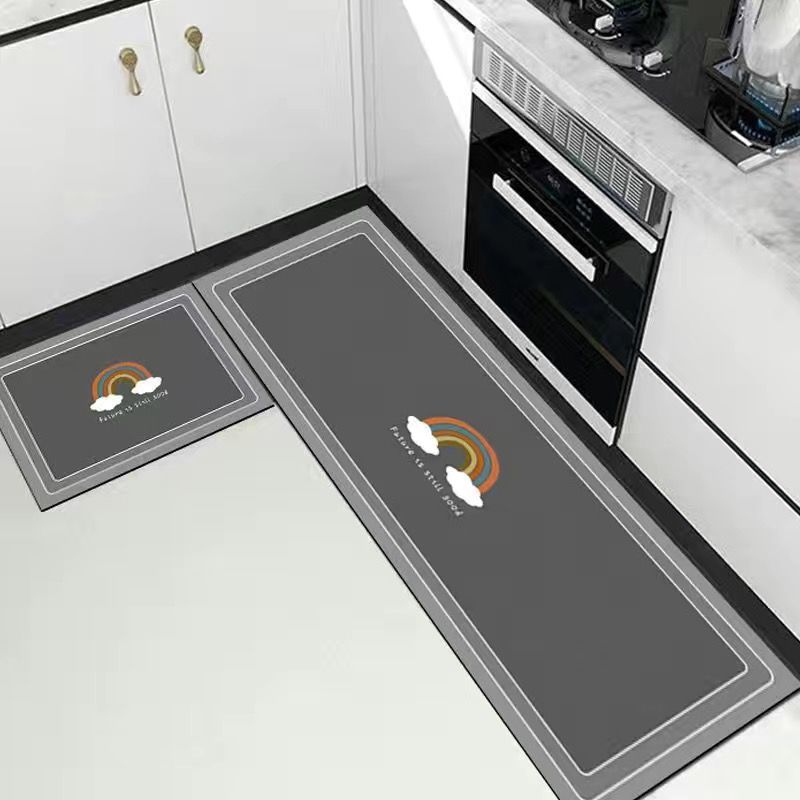 东哲厨房浴室卫生间防滑吸水地垫硅藻泥橡胶吸水吸油家用长条剪裁