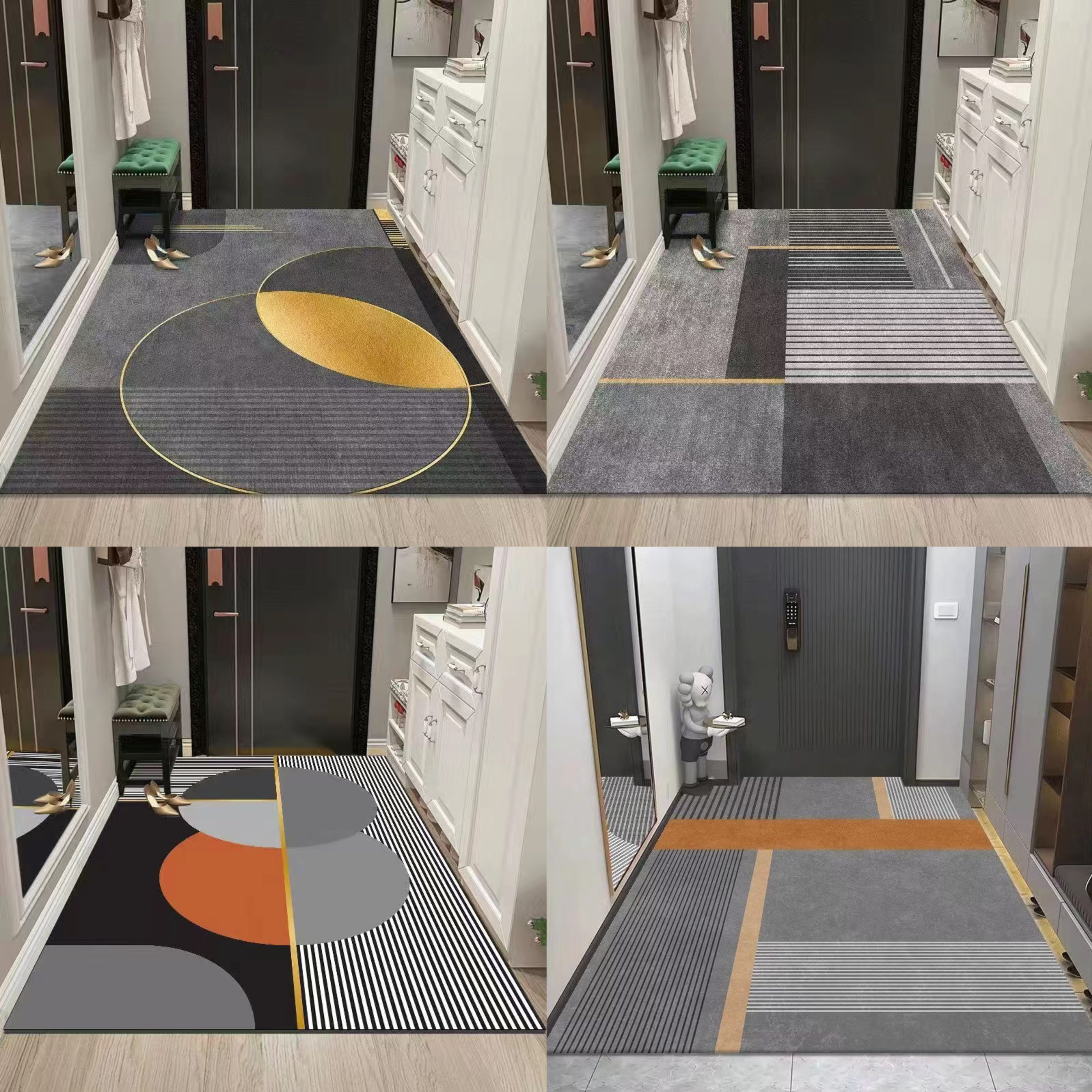 东哲科技橡胶入户门垫吸水防滑地垫厨房脚垫地垫门口垫家耐脏免洗