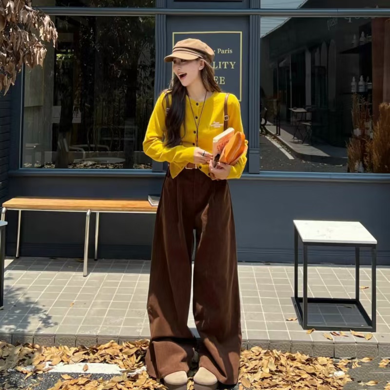 唐麻吉布-201*孤品*裙裤秋冬女不对格小个子高个休闲裤子红人