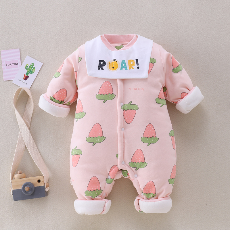 200克水洗棉花衣服新生儿婴儿外出穿男女宝宝3-6个月5966码738090