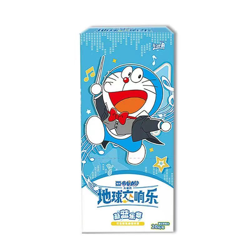 【拆盒】卡游-哆啦A梦-蔚蓝乐章-欢乐圆舞曲镭射票第1弹卡牌盲盒