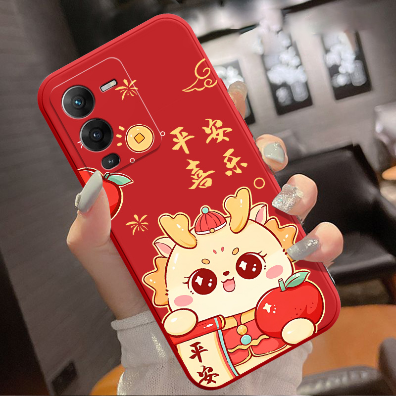 vivos15e手机壳vivos15软胶V2207A防摔vivos15pro中国风挂绳创意
