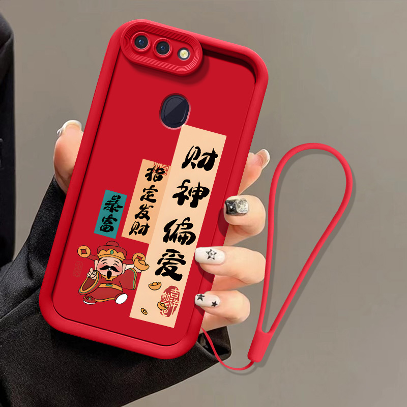 oppor15手机壳PACM00超薄时尚潮牌挂绳奢华网红软硅胶全包边可爱