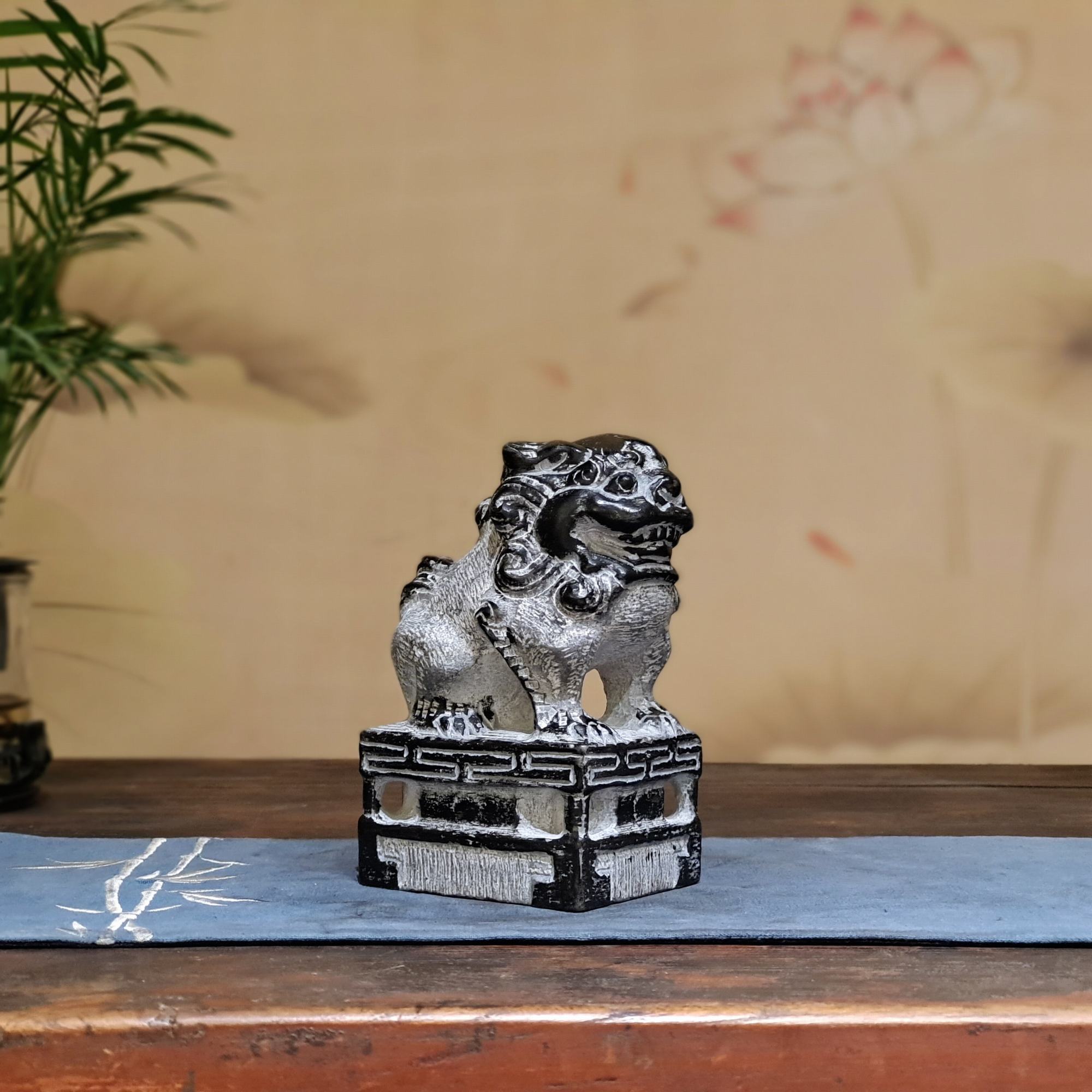 新款中堂狮|案头狮喜狮博古架玄关空间装饰陈列家居摆件