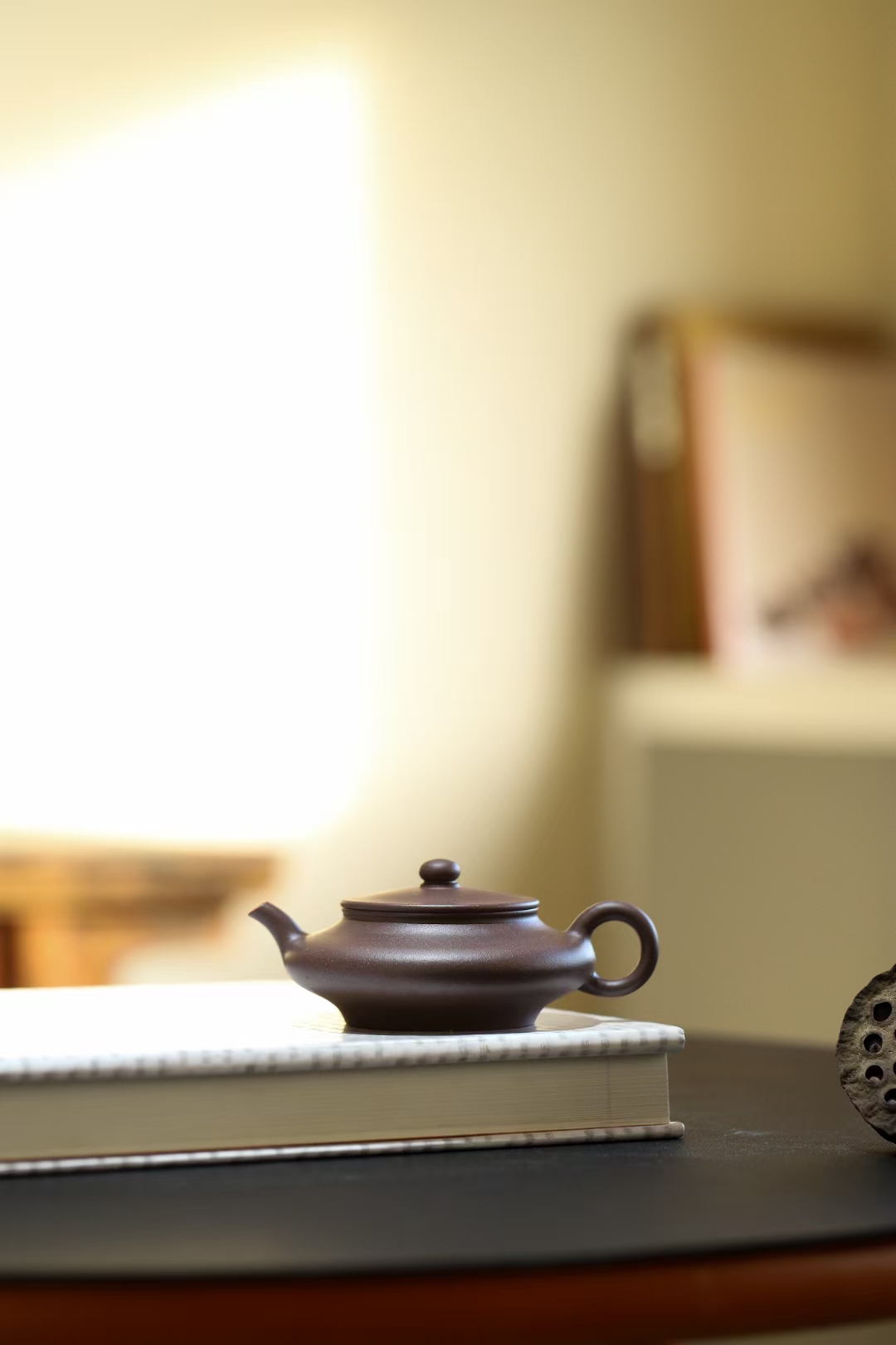 【茗隐】紫砂壶 趺坐逃禅 紫泥 120cc