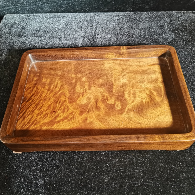 文承盘 金丝楠乌木文承盘阴沉木原木托盘家用实木茶具开茶盘托