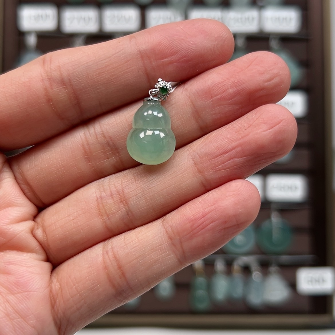 【闪购商品】翡翠颈饰18K金镶嵌