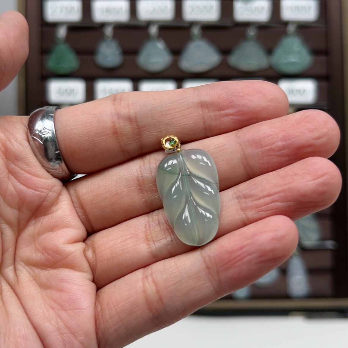 【闪购商品】翡翠颈饰18K金镶嵌