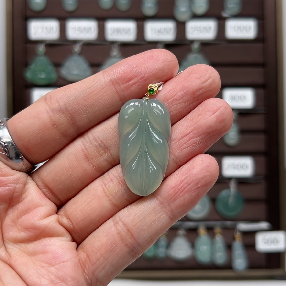 【闪购商品】翡翠颈饰18K金镶嵌
