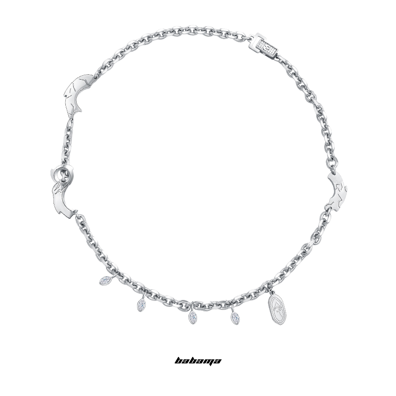 铜合金项链 铜合金项链莫比乌斯环BABAMA知己系列百搭项链