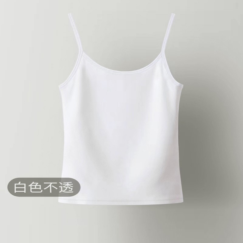 简约纯色无袖休闲打底背心 6879