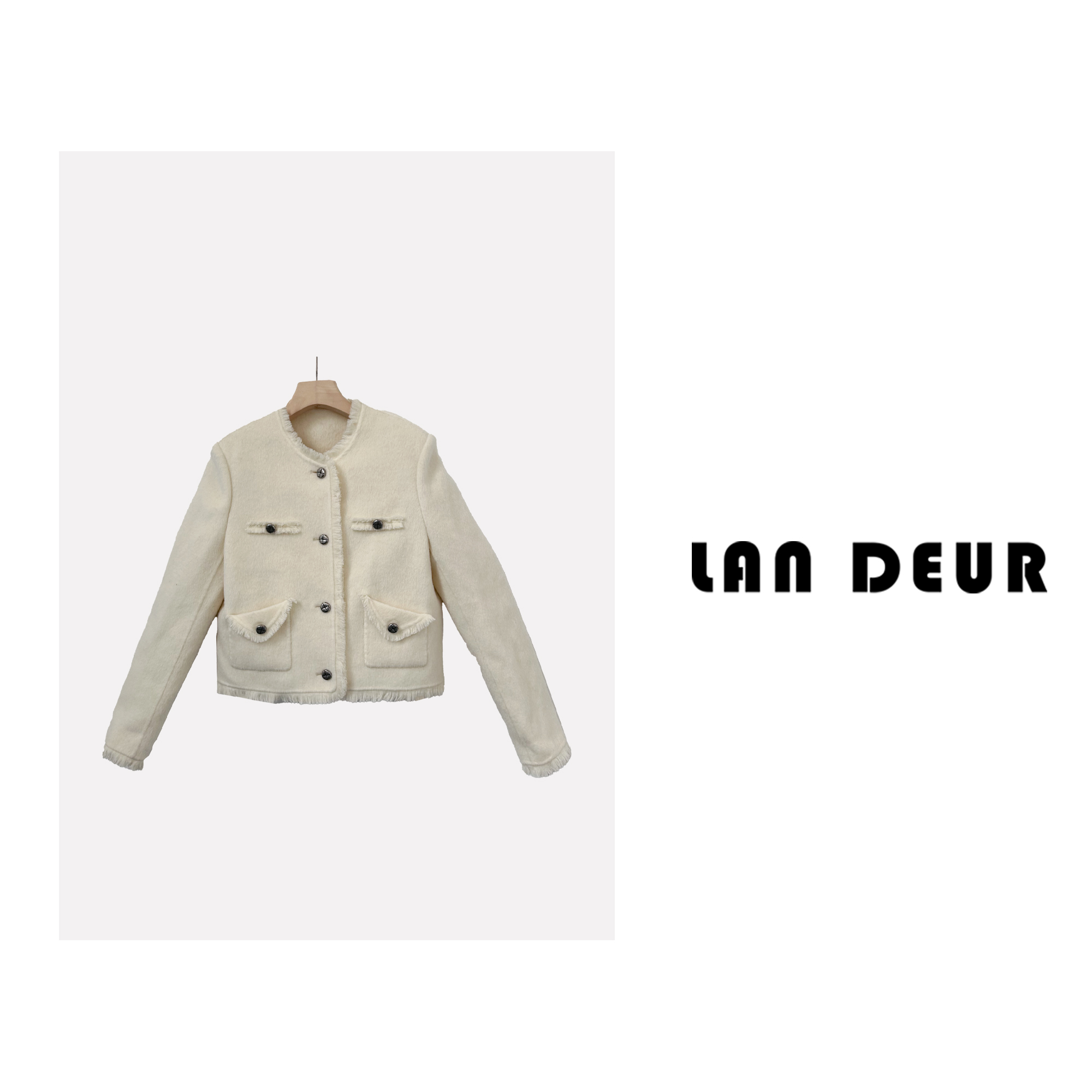 JIUJIU【遥遥千里】秋冬羊羔短款百搭保暖时尚短外套1019