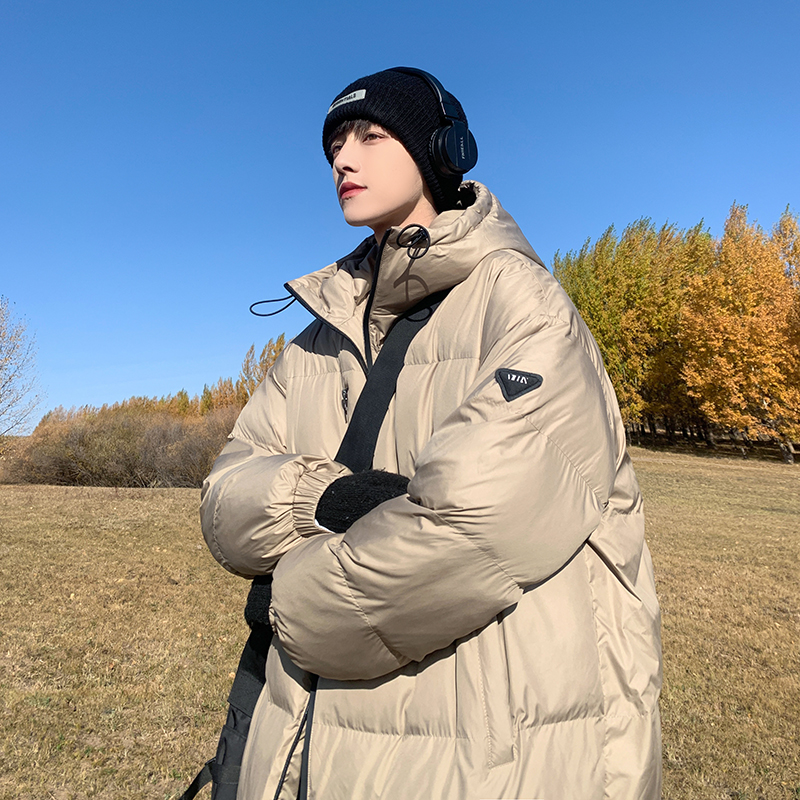 claralee潮牌美式连帽棉衣男2023冬季新款中性风保暖棉服情侣外套