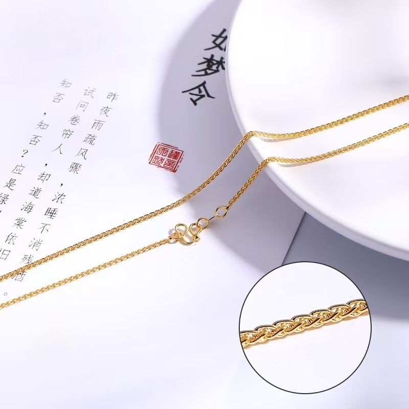 铜合金项链 【久家】铜合金时尚百搭简约万能链气质肖邦项链可调节