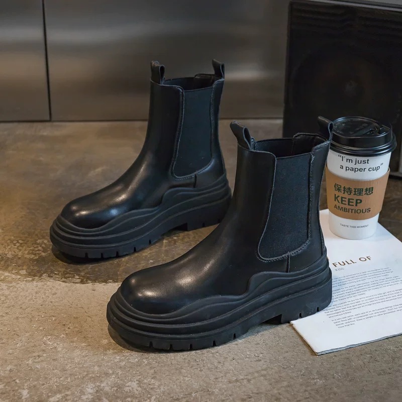 女鞋大码女鞋冬季时尚百搭短靴马丁靴真皮加绒保暖棉靴棉鞋雪地靴