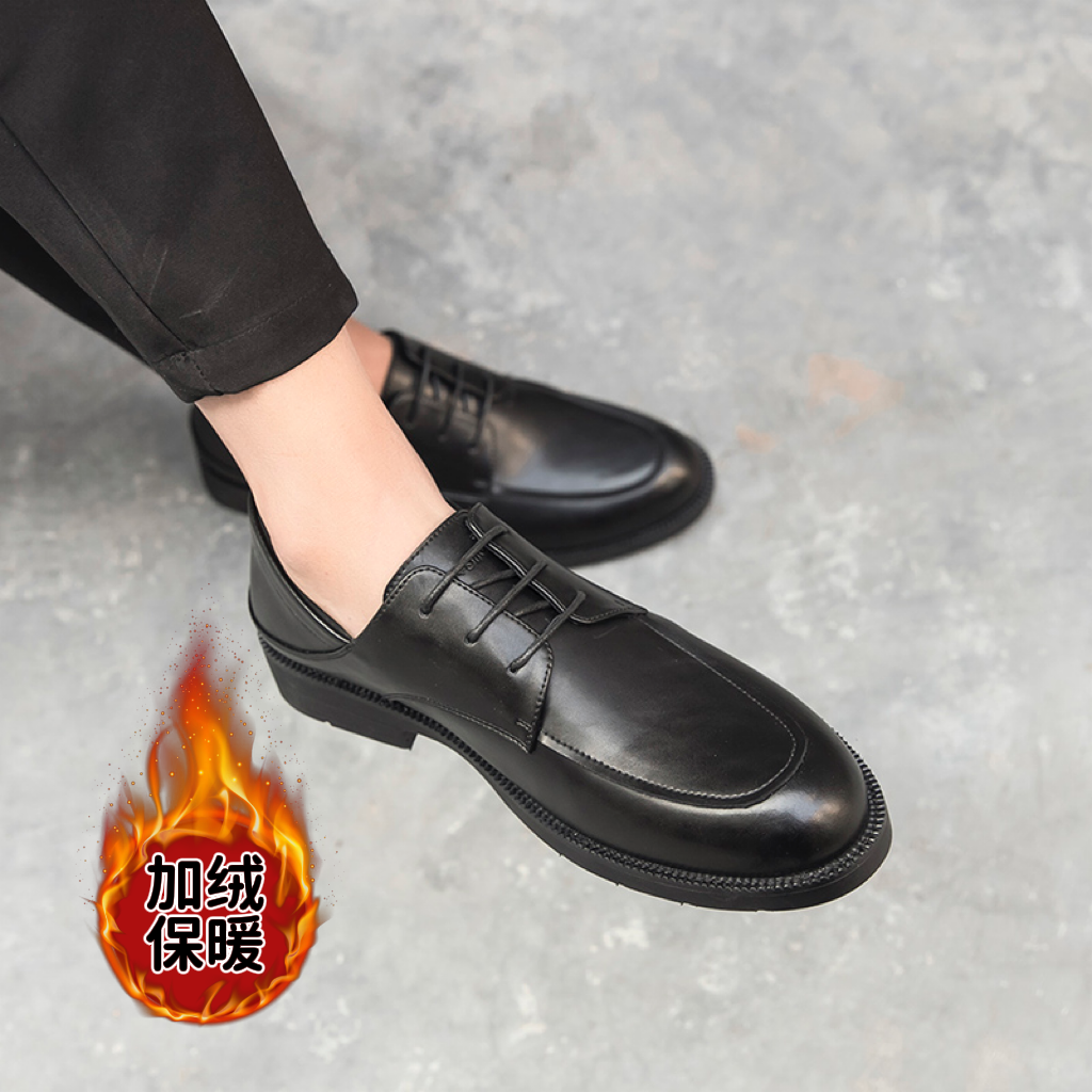 【B!NG哥哥】冬季气质百搭款商务休闲皮鞋男