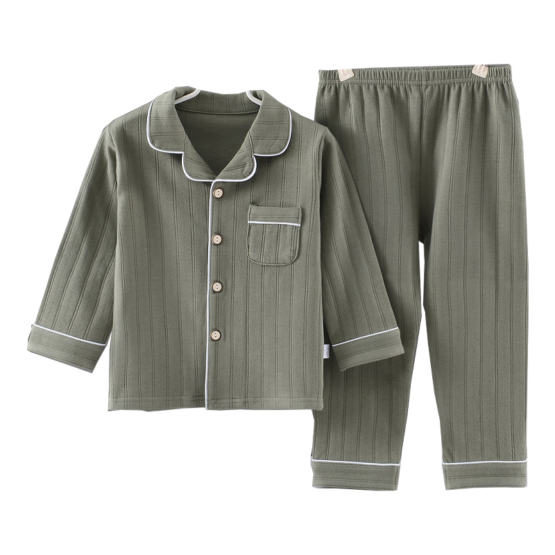 纯棉儿童宝宝棉女童中大童长袖大码10家居服女童小女孩公主风睡衣