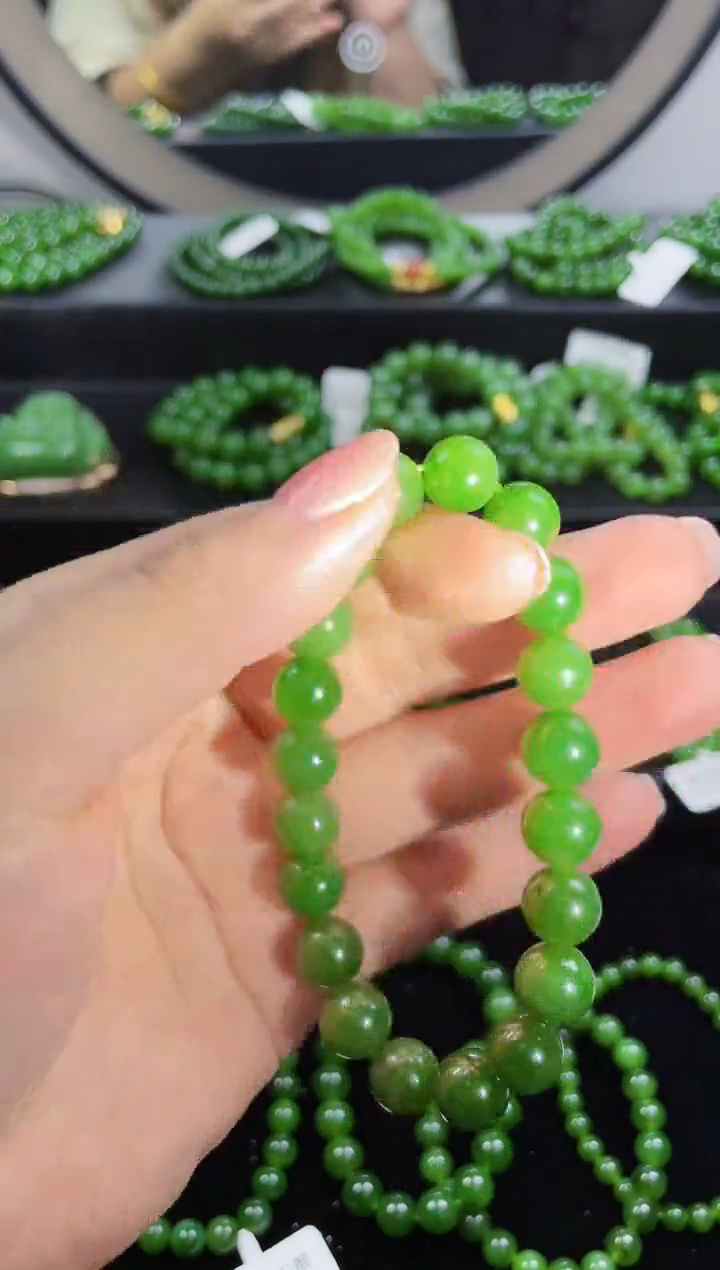 【闪购商品】和田玉（碧玉）手链未镶嵌9