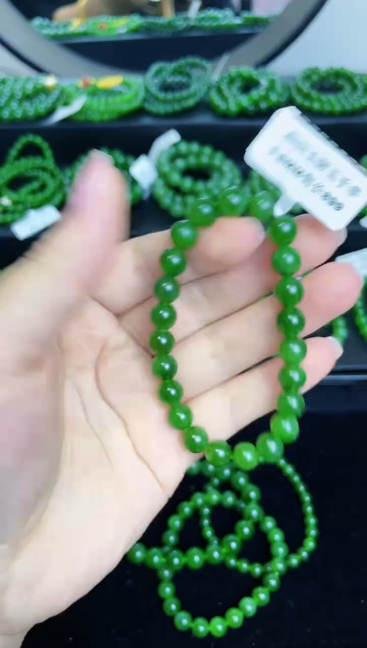 【闪购商品】和田玉（碧玉）手链未镶嵌8