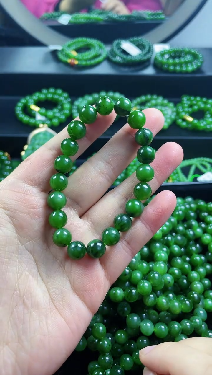 【闪购商品】和田玉（碧玉）手链未镶嵌9