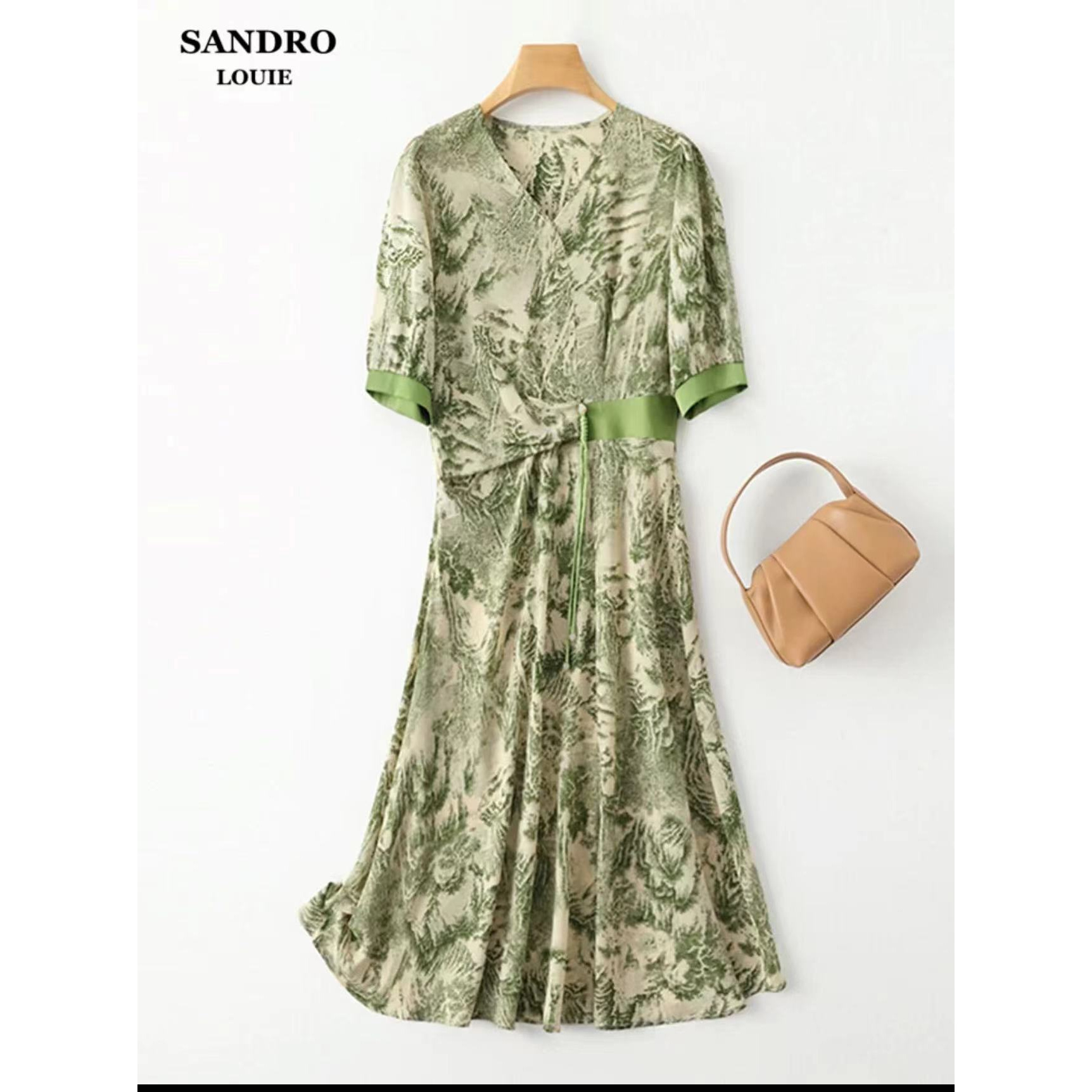 0602水墨江南女装连衣裙透气裙子妈妈装夏装洋气显瘦气质休闲夏季