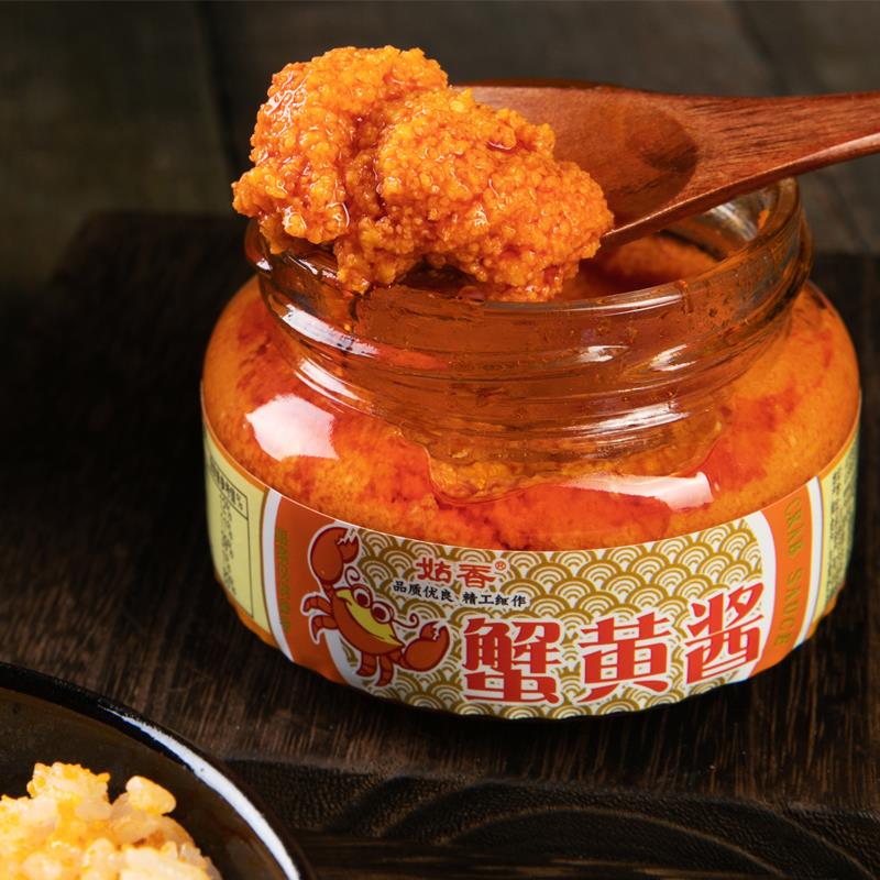 姑香蟹黄酱寿司拌饭食材美味海鲜即食调味蟹黄102g食用葱0g