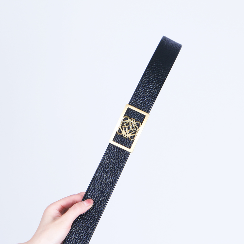 男士手工订制头层植鞣黄牛皮腰带、304不锈钢金色平滑板扣裤腰带