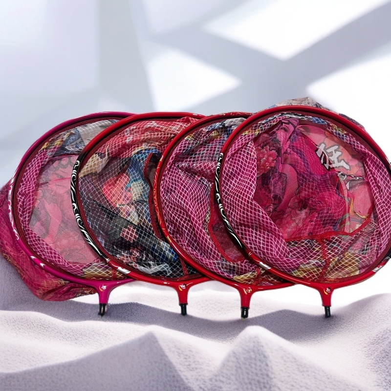 新品特价福利款粉色防挂涂层抄网头防刮钩加厚速干网布耐用网头