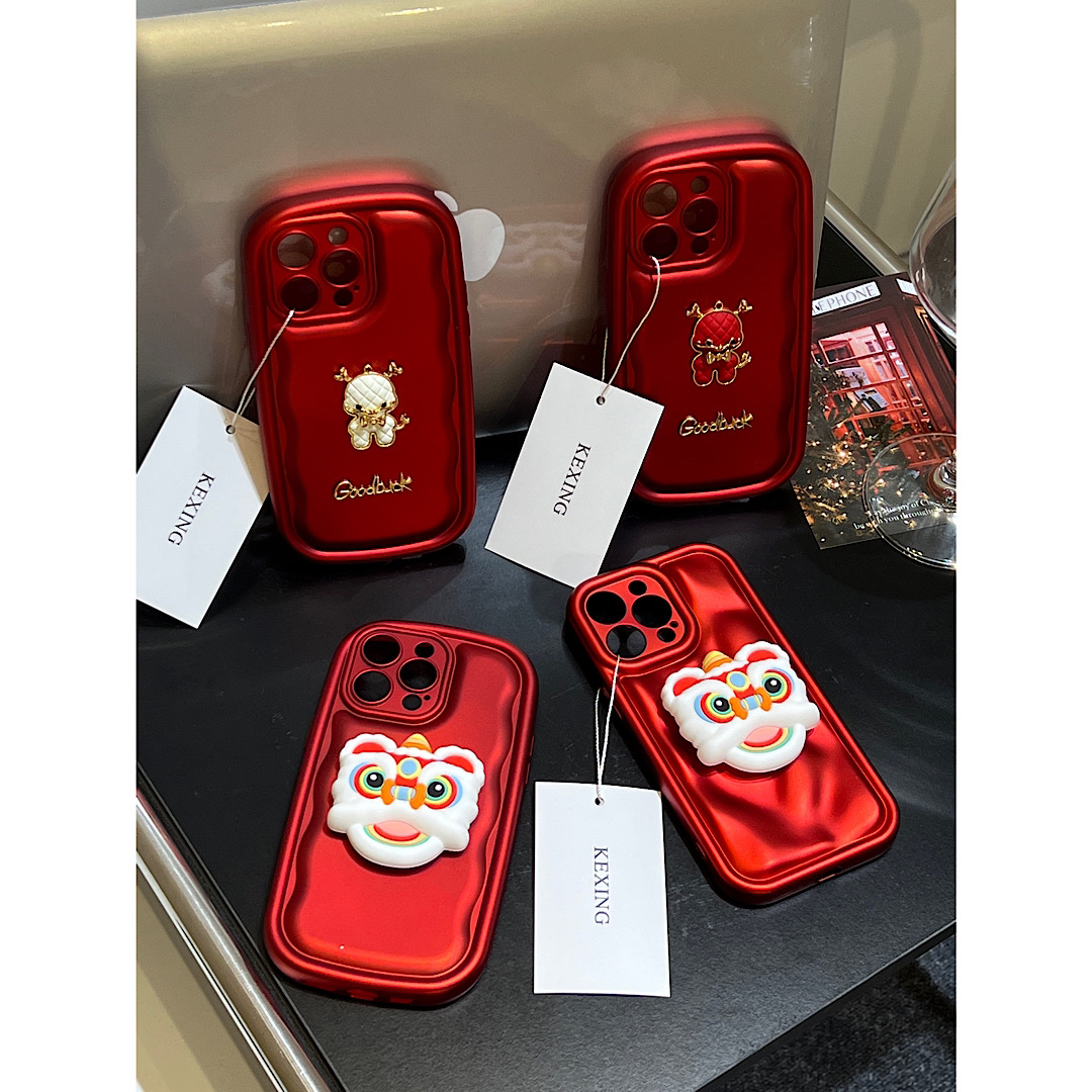 小众设计iPhone15新年款苹果14pro立体醒师支架12防摔13手机壳