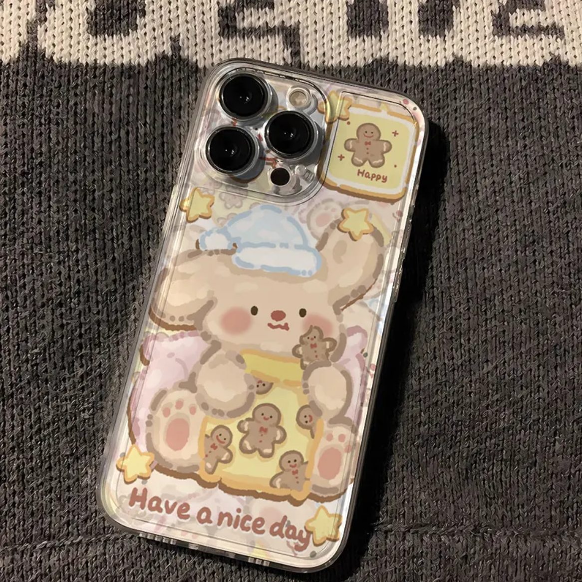 可爱小熊适用苹果小米oppovivo华为iPhone12手机壳/13/14/15/卡通