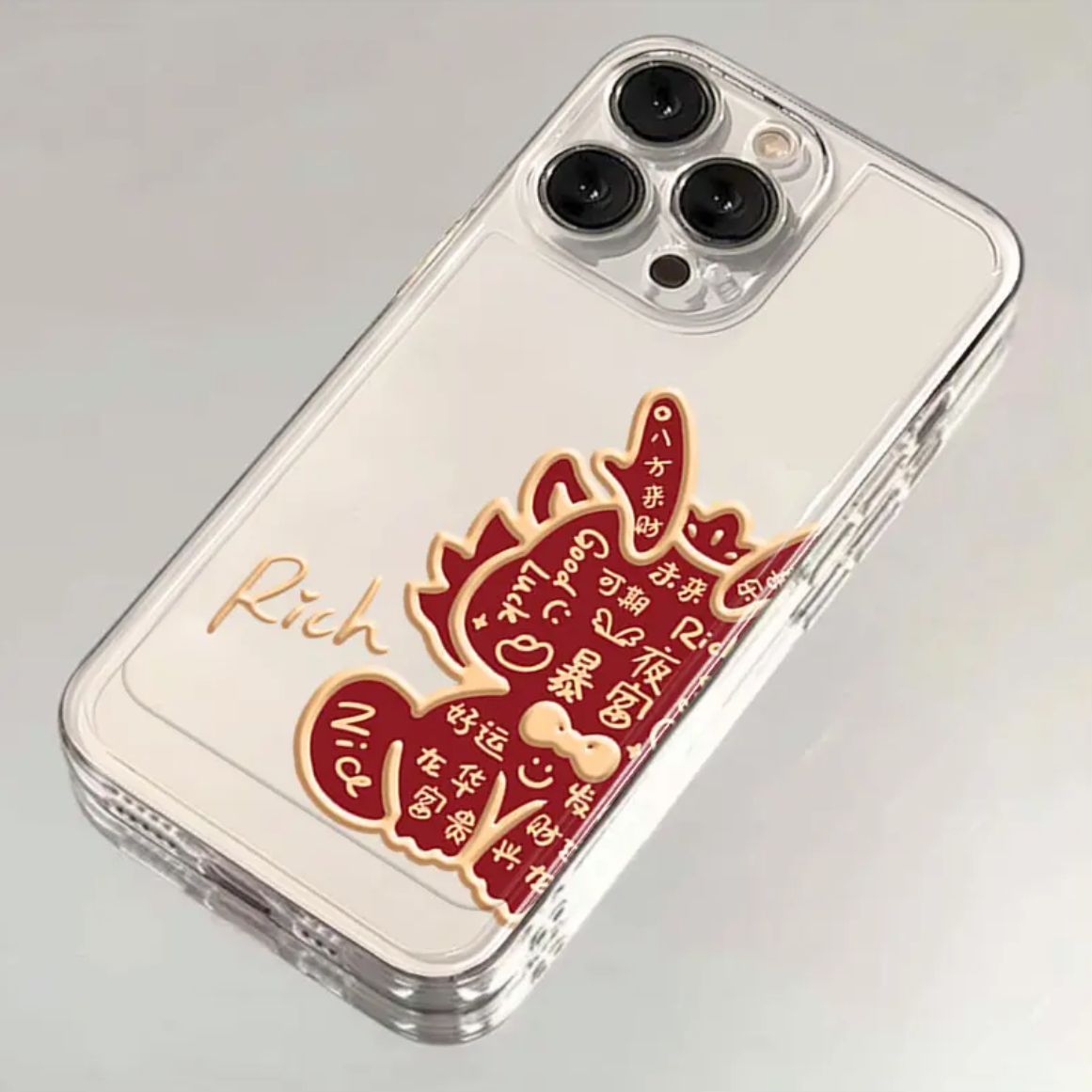 八方来龙适用苹果小米oppovivo华为iPhone12手机壳13卡通/14/15软