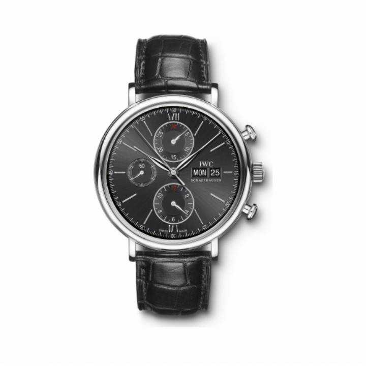 95新 IWC/万国 单表/万国周年纪念自动机械黑盘计时42mm/5048930
