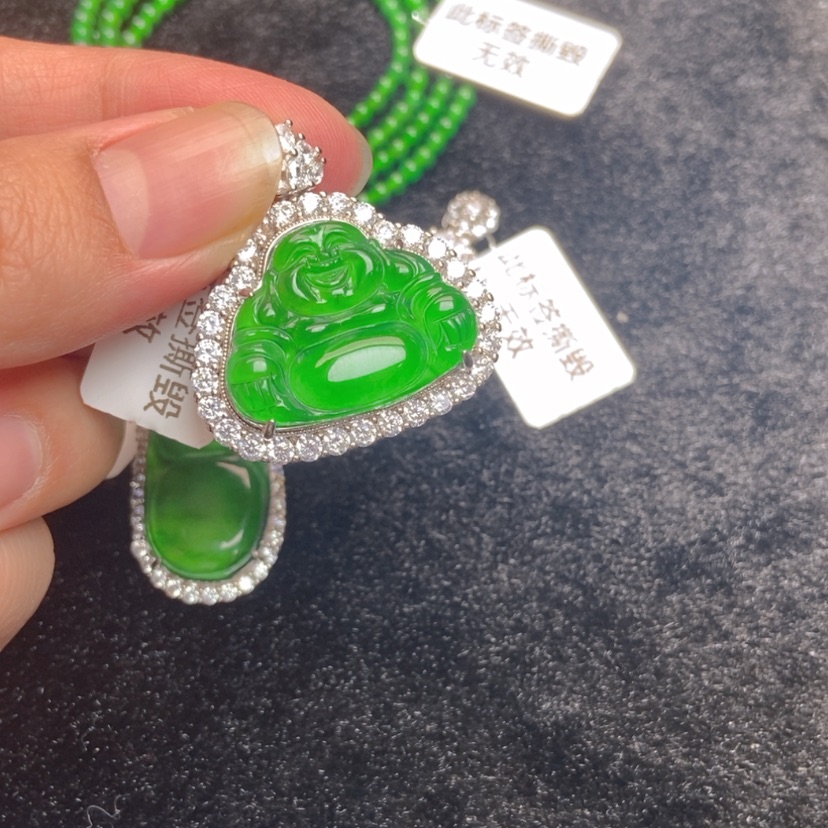 【闪购商品】翡翠颈饰银S925镶嵌
