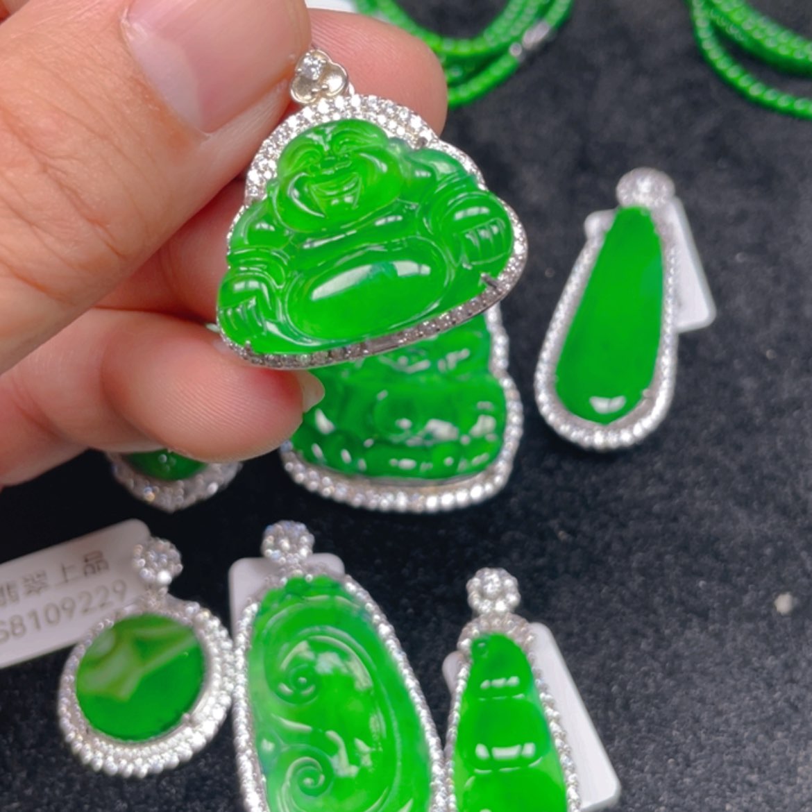 【闪购商品】翡翠颈饰银S925镶嵌