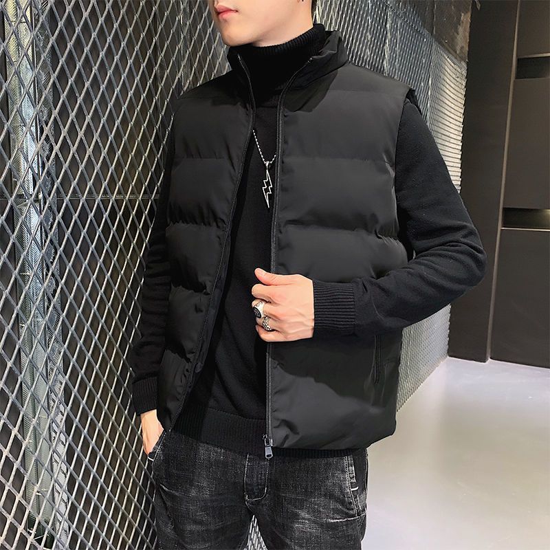 羽绒服马甲男秋冬季羽绒服马甲男士韩版潮男潮流保暖仿丝绵