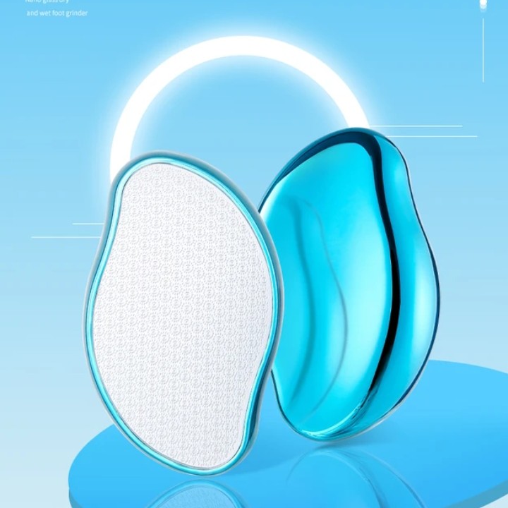 干湿多用孔雀蓝纳米玻璃磨脚器
